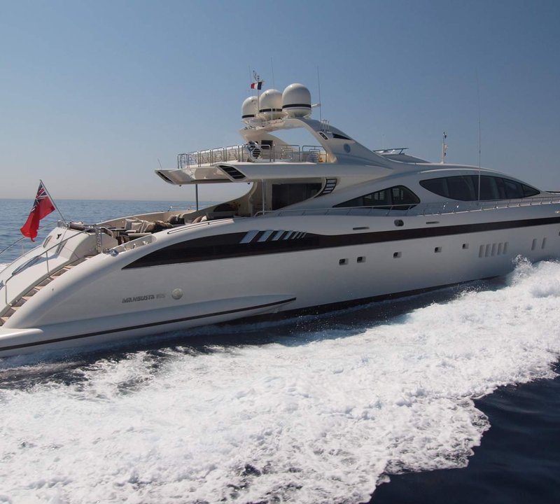 ZEUS Yacht Charter Details, Mangusta 165 Superyacht CHARTERWORLD